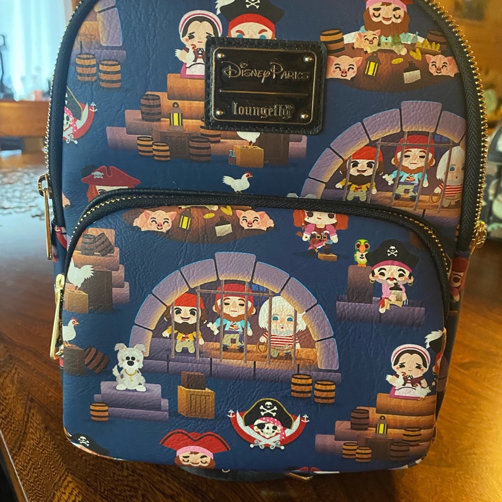Disney Pirate Adventure Kids Backpack - Navy